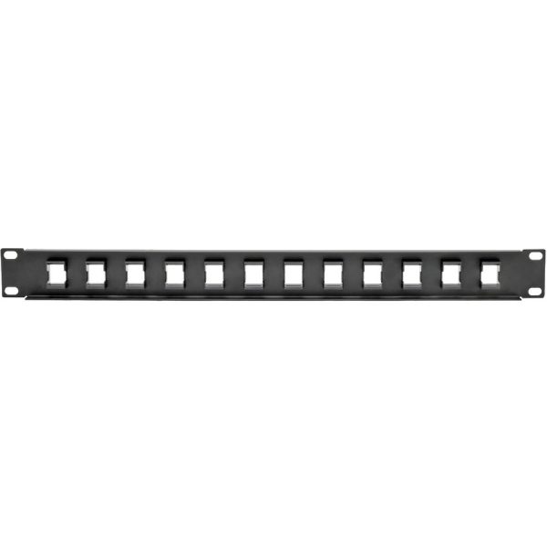 Eaton Tripp Lite Series 12-Port 1U Rack-Mount Unshielded Blank Keystone/Multimedia Patch Panel, RJ45 Ethernet, USB, HDMI, Cat5e/6 - Image 6
