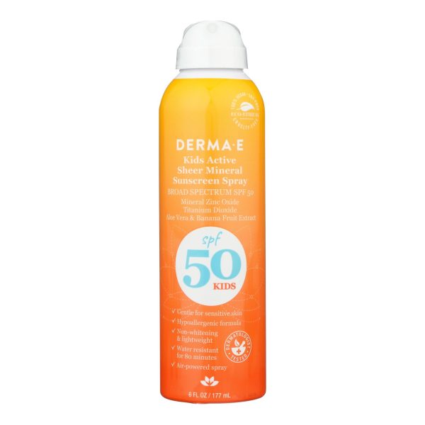 Derma E - Snscreen Spf50 Kidz Spray - 1 Each-6 FZ