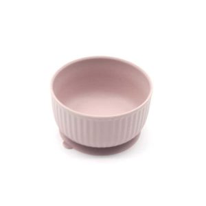 Silicone non slip small pet watering bowl cat food bowl dog feeding bowl kitten feeding bowl (SoftPink)