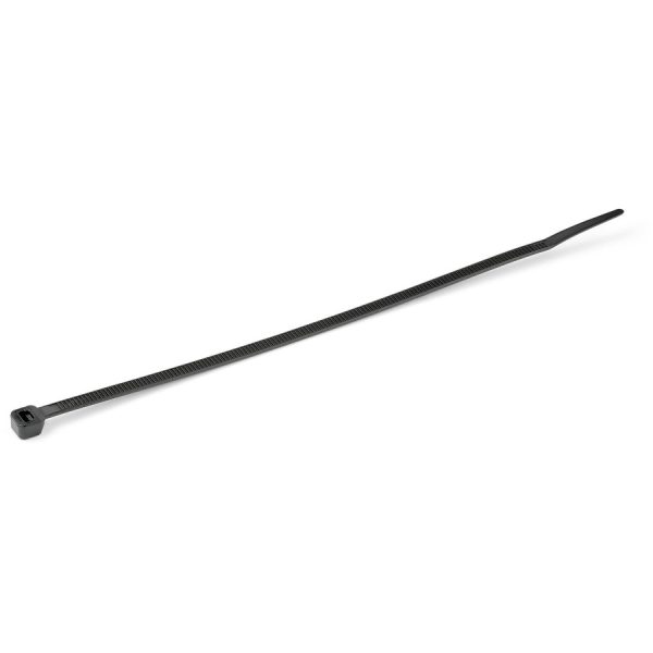 StarTech.com 10"(25cm) Cable Ties, 2-5/8"(68mm) Dia, 50lb(22kg) Tensile Strength, Nylon Self Locking Ties, UL Listed, 100 Pack, Black - Image 2