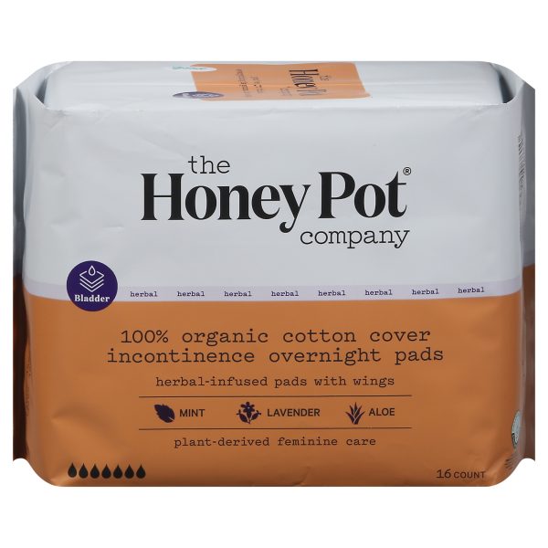 The Honey Pot - Pad Incont Herbal Ovrnt - EA of 1-16 CT - Image 2