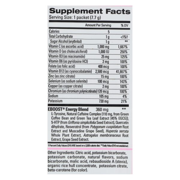 Eboost - Super Powder Pink Lmnade - Case of 20-.24 OZ