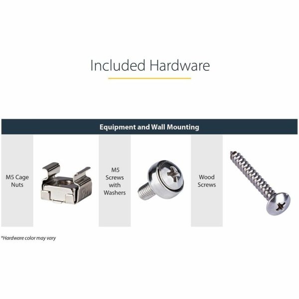 StarTech.com 2U 19in Steel Vertical Wall Mount Equipment Rack Bracket - Image 7