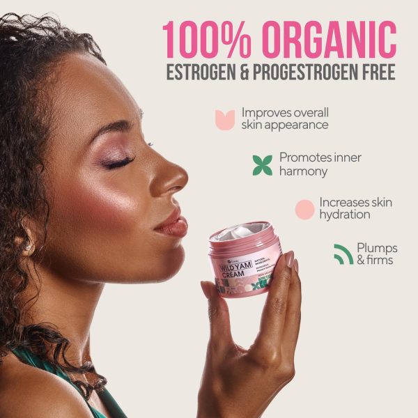 Wild Yam Cream for Hormone Balance and Deep Moisturizing - Organic Wild Yam Cream for Women’s Hormone Support, Skin Hydration, Overall Wellness, and Smoother Skin - Image 2