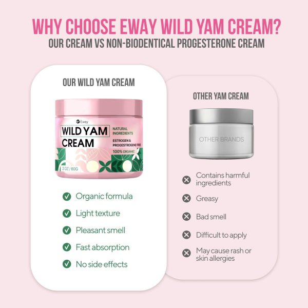 Wild Yam Cream for Hormone Balance and Deep Moisturizing - Organic Wild Yam Cream for Women’s Hormone Support, Skin Hydration, Overall Wellness, and Smoother Skin - Image 9