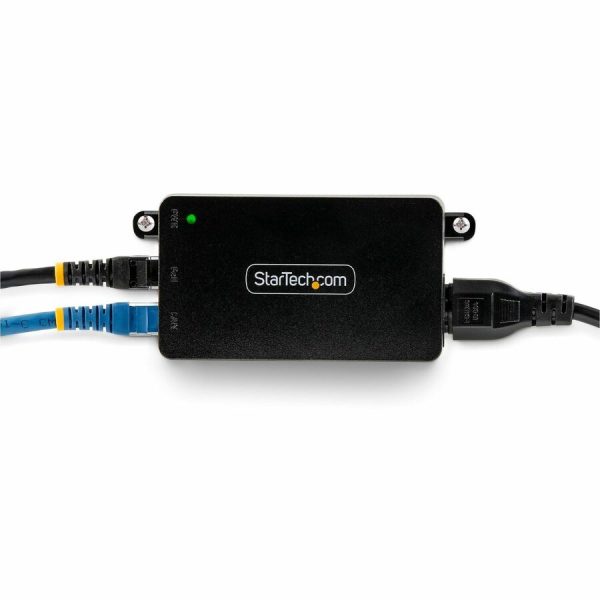 StarTech.com 1-Port 10Gbps Gigabit PoE++ Injector, 60W, 2.5/5/10G Ethernet/10/100/1000M, PoE++ (802.3af/at/bt), Wall Mountable, Unmanaged - Image 6