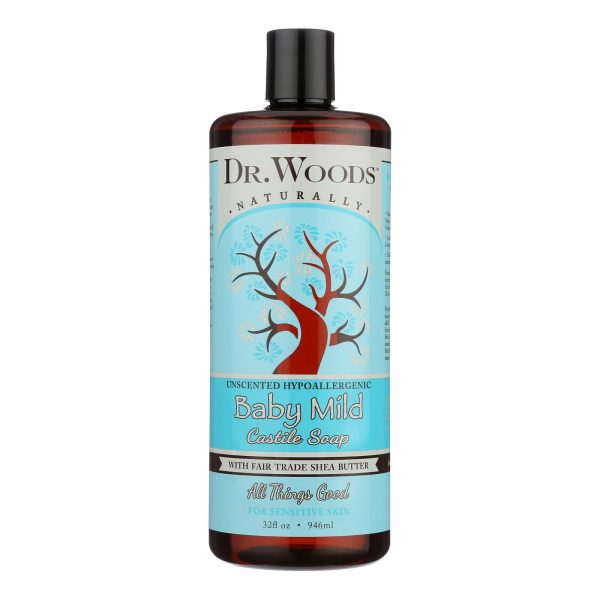 Dr. Woods Shea Vision Pure Castile Soap Baby Mild with Organic Shea Butter - 32 fl oz - Image 2