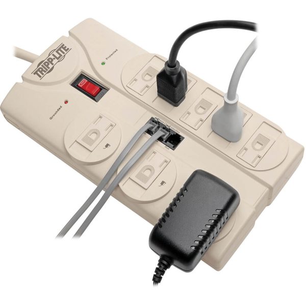 Eaton Tripp Lite Series Protect It! 8-Outlet Computer Surge Protector, 8 ft. (2.43 m) Cord, 2160 Joules, Tel/Modem/Fax Protection - Image 5