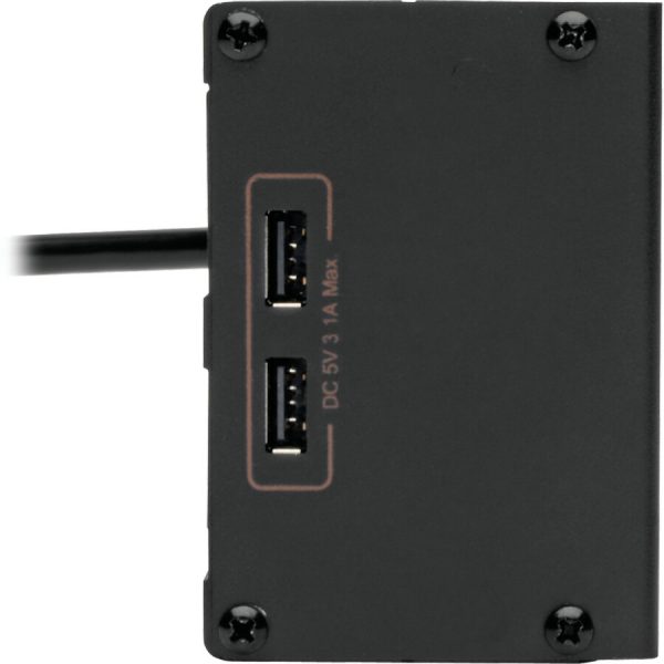 Eaton Tripp Lite Series Isobar 6-Outlet Surge Protector, 10 ft. (3.05 m) Cord, Right-Angle Plug, 3840 Joules, 2 USB Ports, Metal Housing - Image 3
