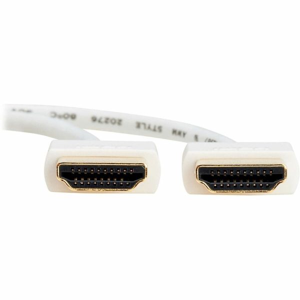 Eaton Tripp Lite Series Slim High-Speed HDMI Cable with Ethernet and Digital Video with Audio, UHD 4K 60 Hz (M/M), White, 6 ft. (1.8 m) - Image 3