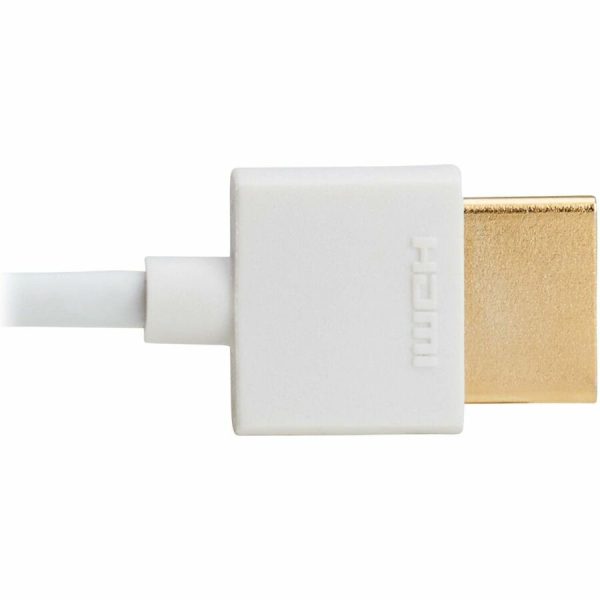 Eaton Tripp Lite Series Slim High-Speed HDMI Cable with Ethernet and Digital Video with Audio, UHD 4K 60 Hz (M/M), White, 6 ft. (1.8 m) - Image 5