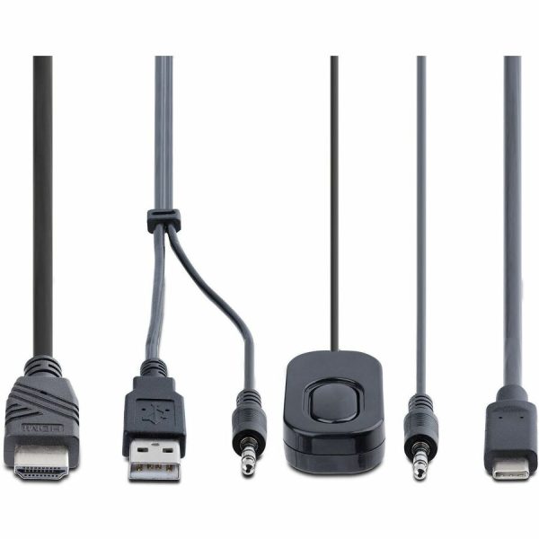 StarTech.com 2-Port Hybrid USB-C HDMI Cable KVM Switch, 4K 60Hz, Compact KVM with 6ft/1.8m USB-A & 4ft/1.2m USB-C Integrated Cables - Image 5
