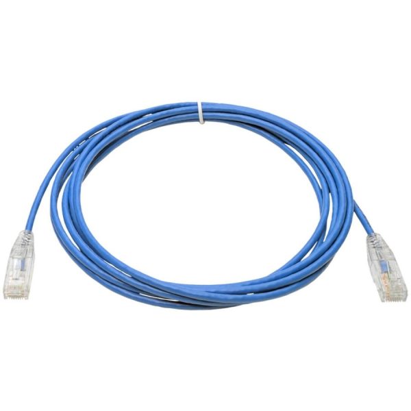 Eaton Tripp Lite Series Cat6 Gigabit Snagless Slim UTP Ethernet Cable (RJ45 M/M), PoE, Blue, 10 ft. (3.05 m) - Image 2
