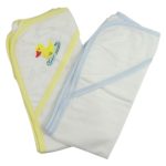 Infant Hooded Bath Towel (pack Of 2) 021-blue--021b-yellow