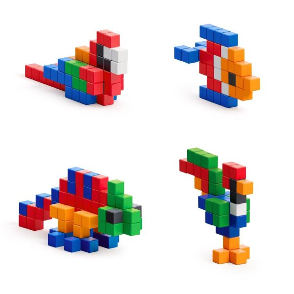 PIXIO Bright Animals - 90 Magnetic Blocks in 6 Colors + Free App - Image 3