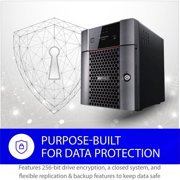 BUFFALO TeraStation 3420 4-Bay SMB 32TB (4x8TB) Desktop NAS Storage w/ Hard Drives Included - Image 9