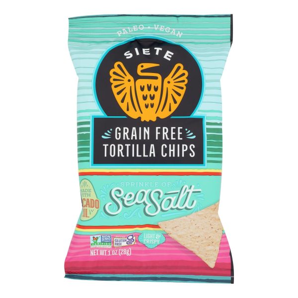 Siete - Tort Chip Sea Salt Green Free - Case of 24 - 1 OZ - Image 3