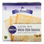 Yehuda Cracker - Matzo Style - Gluten Free - Unsalted - Case of 12 - 10.5 oz