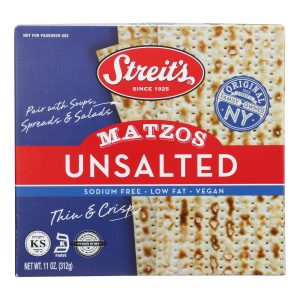 Streit's Matzo - Unsalted - Case of 12 - 11 oz