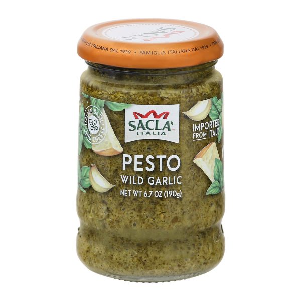 Sacla - Pesto Wild Garlic - Case of 6 - 6.7 OZ - Image 2
