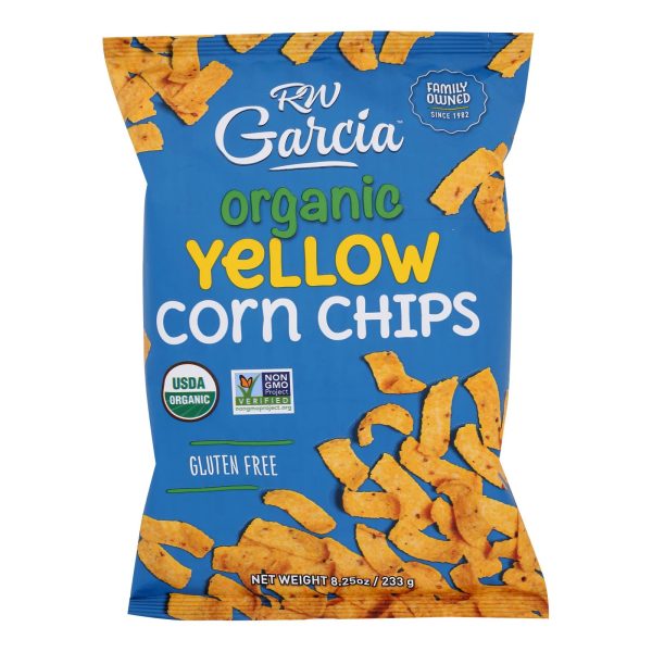 R. W. Garcia Organic Yellow Corn Chips - Case of 12 - 8.25 OZ - Image 2
