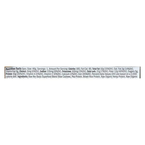 Raw Revolution Bar - Case of 12 - 1.6 OZ