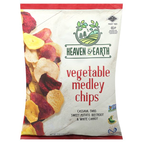 Heaven & Earth - Chips Vegetable Medley - Case of 12 - 5 OZ - Image 2