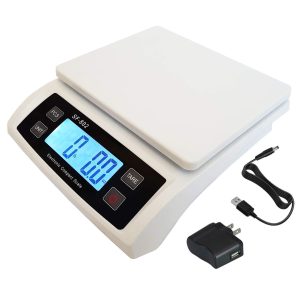 Shipping Scale for Packages 66 LB (30 KG) –  Postal Scale for Shipping Packages Package Scale – Pound Ounce Kilogram Gram Hold Tare Counting Function USB Cord and AC DC Adapter