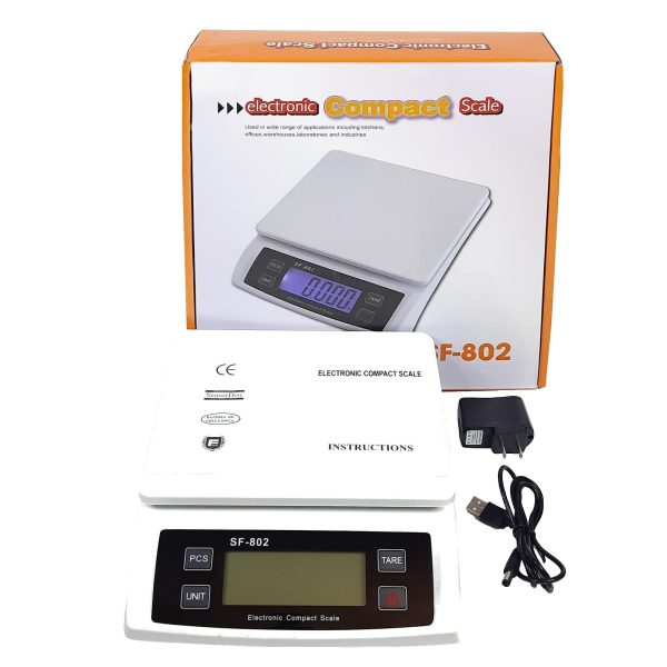 Shipping Scale for Packages 66 LB (30 KG) –  Postal Scale for Shipping Packages Package Scale – Pound Ounce Kilogram Gram Hold Tare Counting Function USB Cord and AC DC Adapter - Image 6