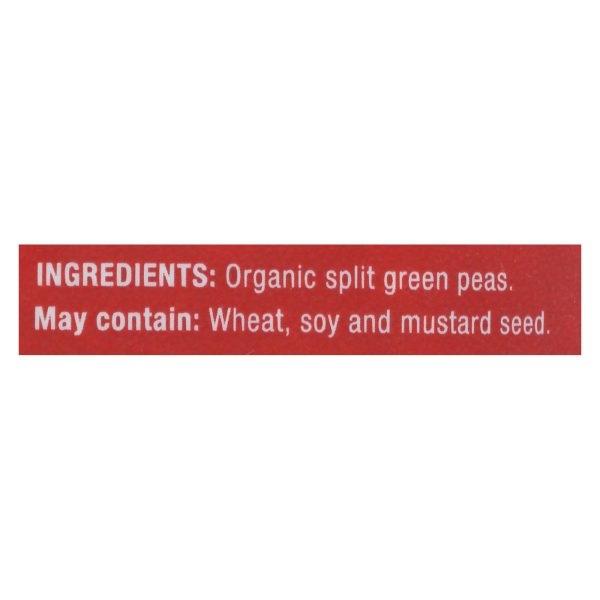 Farmer Direct Cooperative - Peas Organic Split Green - Case of 6-16 ounces