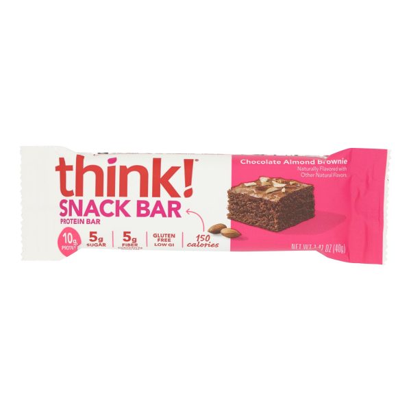Think Products thinkThin Bar - Lean Protein Fiber - Chocolate Almond - 1.41 oz - 1 Case