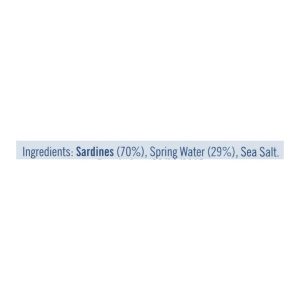 Bela - Olhao Sardines Spring Water - Case of 12 - 4.25 oz.