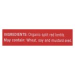 Farmer Direct Cooperative - Lentils Organic Split Red - Case of 6-16 ounces