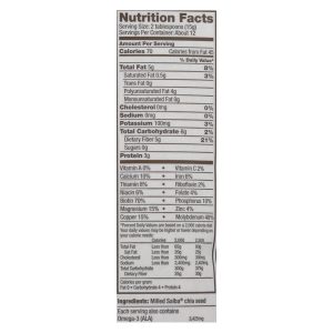 Salba Smart Premium Ground Salba Chia Seeds - 6.4 oz - Case of 6