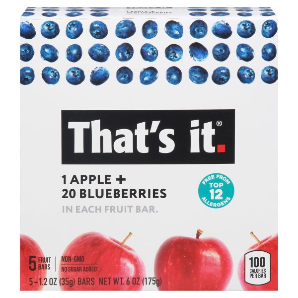 That's It - Fruit Bar Apple Bbry - Case of 6-5/1.2 OZ - Image 2