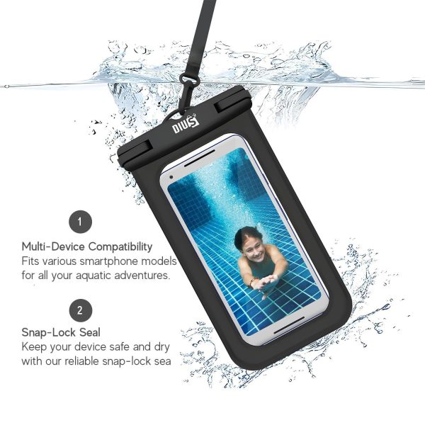 Waterproof Phone Case for iPhone 15 14 13 12 Pro Max XS Samsung PVC (Black) - Image 7