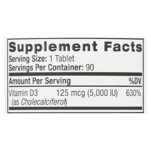 Natrol Vitamin D3 - 5000 IU - Fast Dissolve - 90 Tablets - Image 3
