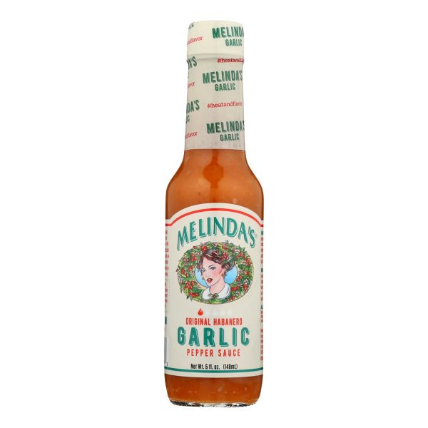 Melinda's - Hot Sauce Garlic - Case of 12 - 5 OZ