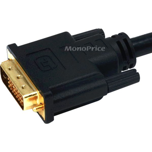 Monoprice 6ft 28AWG CL2 Dual Link DVI-D Cable - Black - Image 2