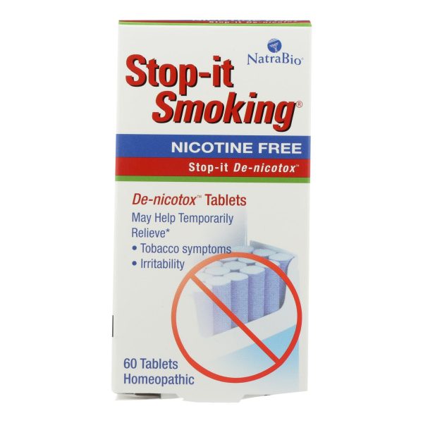 NatraBio Stop-It Smoking Detoxifying - 60 Tablets - Image 3