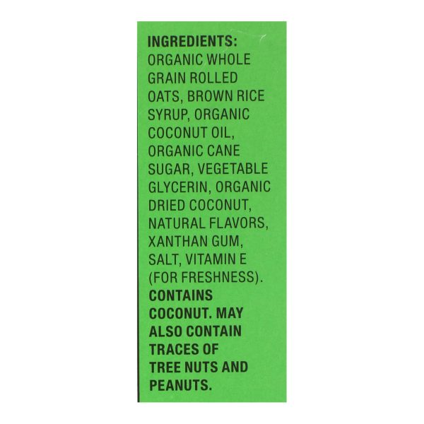 Bobo's Oat Bars - Oat Bar - Coconut - Case of 6 - 4 pk