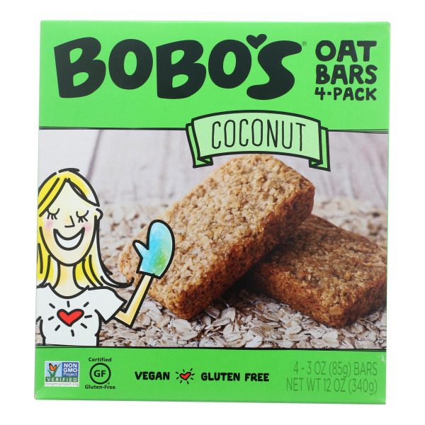Bobo's Oat Bars - Oat Bar - Coconut - Case of 6 - 4 pk - Image 3