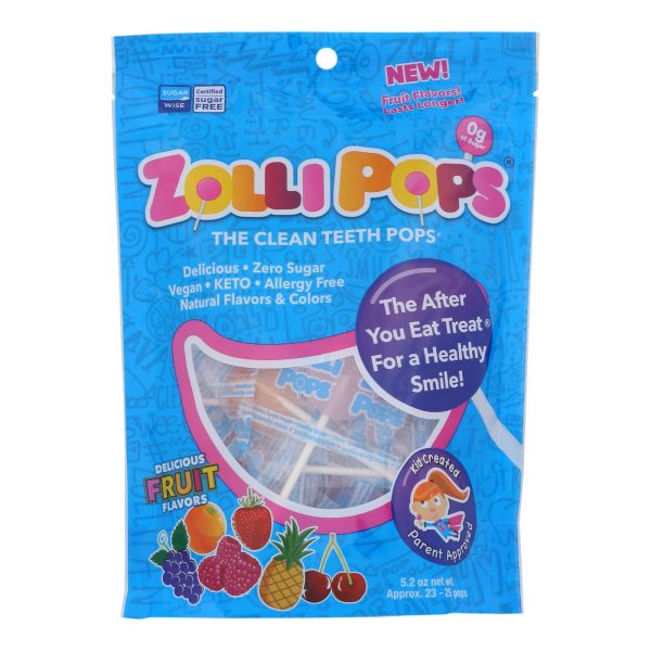 Zolli Pops - Candy Assorted Fruit 25 Count - Case of 16-5.2 OZ - Image 3