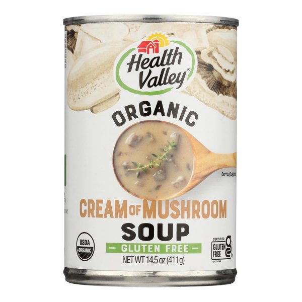Health Valley Organic Soup - Mushroom Cream - Case of 12 - 14.5 oz. - Image 2