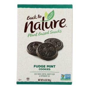 Back To Nature Cookies - Fudge Mint - Case of 6 - 6.4 oz.