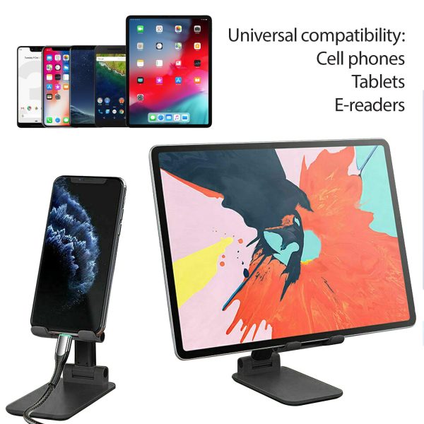Adjustable Universal Tablet Stand Desktop Holder Mount Mobile Phone iPad iPhone - Image 3