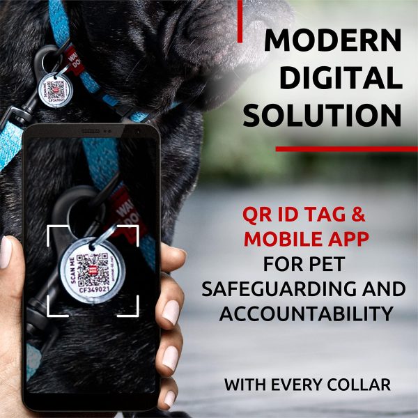 Reflective Cotton Dog Collar Eco Friendly Alt to Nylon Collar for Small Medium and Large Dogs   Pet Collar with QR ID Tag   Puppy Collar for Large Breed Dogs   Adjustable Male Female Dog Collar - Image 9