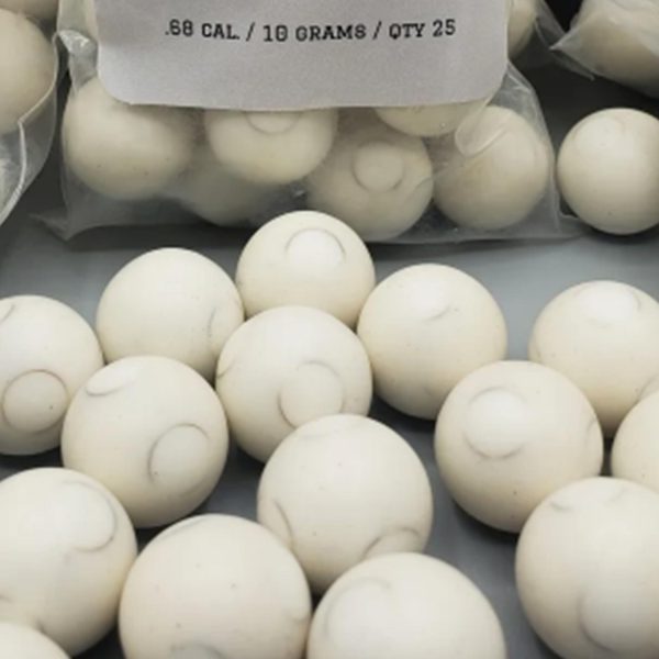 25 X Less Lethal .68 Cal Balls 10 Grams Metal Ball with PVC Coating Paintballs Self Defense Less Lethal paintballs - Image 5
