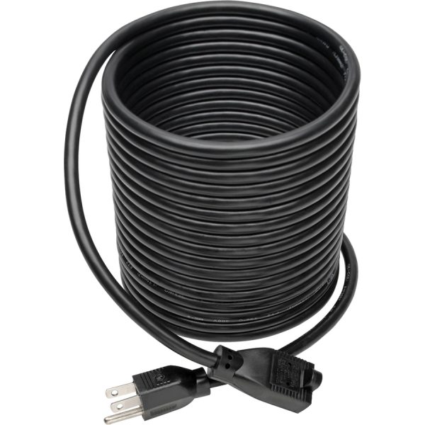 Eaton Tripp Lite Series Power Extension Cord, NEMA 5-15P to NEMA 5-15R - 13A, 120V, 16 AWG, 25 ft. (7.62 m), Black - Image 2