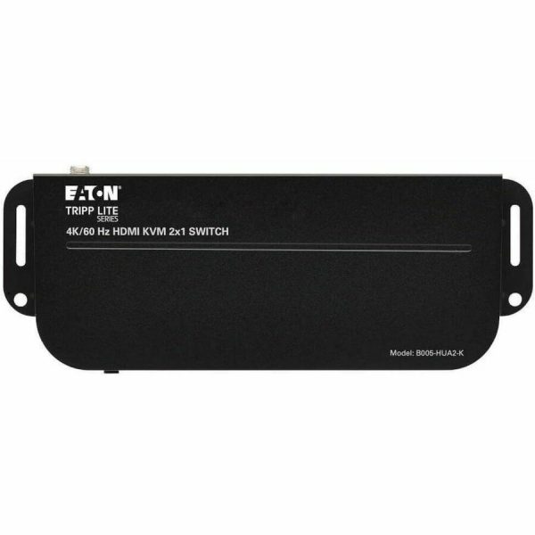 Eaton Tripp Lite Series 2-Port HDMI/USB KVM Switch - 4K 60 Hz, HDR, HDCP 2.2, IR, USB Sharing, USB 3.0 Cables - Image 2